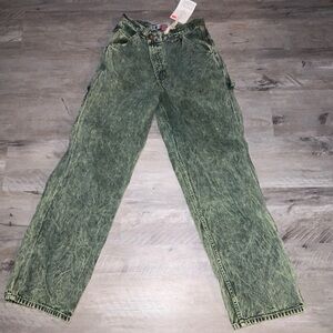 (Bin 5) Sonoma, Green Acid Wash Jeans, (Modifed Size)